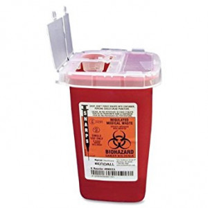 CONTAINER,SHARPS,W/LID,1QT