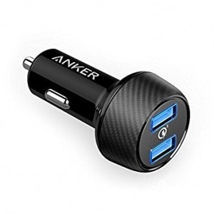 Anker Quick Charge 3.0 39W Dual USB Car Charger, PowerDrive Speed 2 for Galaxy S7 / S6 / Edge / Plus, and PowerIQ for iPhone X / 8 / 7 / 6s / Plus, iPad Pro / Air 2 / mini, LG, Nexus, HTC and More