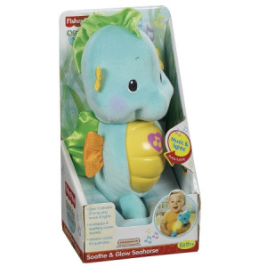Fisher-Price Soothe & Glow Seahorse, Ages 0-36 months, Blue