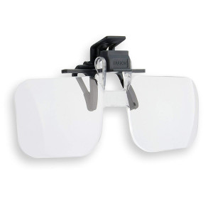 Carson Optical Clip and Flip 1.5X 2.25 Diopters Magnifying Lenses