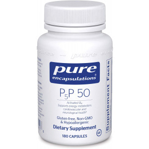 Pure Encapsulations - P5P 50 - Activated Vitamin B6 to Support Metabolism of Carbohydrates, Fats, and Proteins* - 180 Capsules