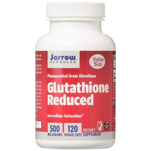 Jarrow Formulas Reduced Glutathione, Supports Liver Health, 500 mg, 120 Veggie caps