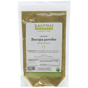 Banyan Botanicals Bacopa Powder, 1/2 Pound - USDA Organic - Bacopa monniera - Ayurvedic Herb for Memory and Focus
