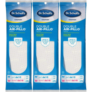 Dr. Scholl's Insoles Air-Pillo Cushioning - 3 Pairs (Men's Sizes 7-13 and Women's Sizes 5-10)