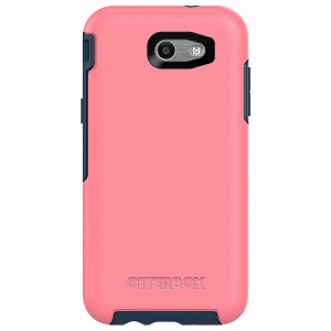 OtterBox SYMMETRY SERIES Case for Samsung Galaxy J3 (2017)/Galaxy Express Prime 2/Galaxy Amp Prime 2/ Galaxy Sol 2/Galaxy J3 Emerge/Galaxy J3 Prime/Galaxy J3 Luna Pro - Retail Packaging - SALTWATER TAFFY (PIPELINE PINK/BLAZER BLUE)
