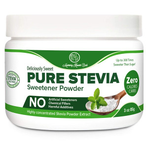 Pure Stevia Powder Extract Sweetener - Zero Calorie Sugar Substitute - No Artificial Ingredients