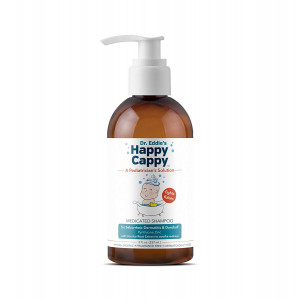 Dr. Eddie's Happy Cappy Medicated Shampoo for Children, Treats Dandruff and Seborrheic Dermatitis, Clinically Tested, Fragrance Free, Stops Flakes and Redness on Sensitive Scalps and Skin, 8 oz