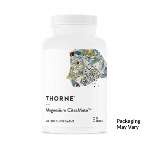 Thorne Research - Magnesium Citramate - Magnesium with Citrate-Malate to Promote Energy Production, Heart and Lung Function, and Metabolism of Sugar and Carbs - 90 Capsules
