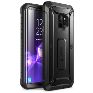 Samsung Galaxy S9 Case, SUPCASE Full-Body Rugged Holster Case Built-in Screen Protector Galaxy S9 (2018 Release), Unicorn Beetle PRO Series - Retail Package (Black)