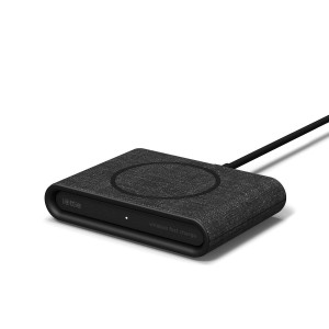 iOttie iON Wireless Mini Fast Charger Qi-Certified Ultra Compact Charging Pad 7.5W for iPhone Xs Max R 8 Plus 10W for Samsung S9 S8 Note 9 (USB C Cable Included, AC Adapter Not Included) - Charcoal