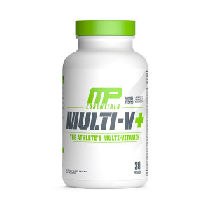 MP Essentials Multivitamin, Multi-V Plus, Daily Multivitamin Supplement with 20-Plus Ingredients for Health Support and Joint Support, Antioxidants, Athlete Multivitamin, 60-Count, 30 Servings