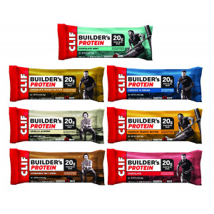 CLIF BUILDER'S - Protein Bar - 7-Flavor Variety Pack - (2.4 Ounce Non-GMO Bar, 14 Count)