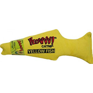 Yeowww! Catnip Toy, Yellow Fish
