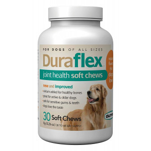 Duraflex Joint Health Soft Chews, 30 Chews, Glucosamine and Vitamin E Supplements for Dogs of All Sizes