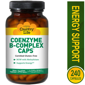 Country Life - Coenzyme B-Complex with Methylfolate - 240 Vegan Capsules