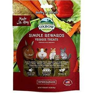 Oxbow Simple Rewards Veggie Treats For Rabbits, Guinea Pigs, Hamsters and Other Small Pets