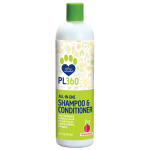 PL360 All-in-One Gel Shampoo and Conditioner, Fresh Pomegranate, 16oz