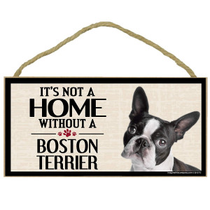 Imagine This Wood Sign for Boston Terrier Dog Breeds