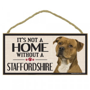 Imagine This Wood Sign for Staffordshire Dog Breeds