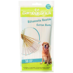 BambooStick Cotton Buds for Cleaning Dog's Ear