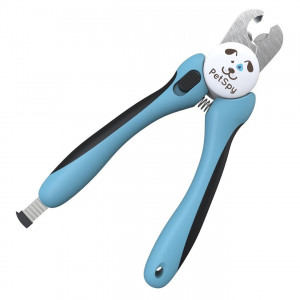 PetSpy Best Dog Nail Clippers and Trimmer with Quick Sensor - Razor Sharp Blades, Safety Guard to Avoid Overcutting, Free Nail File - Start Professional and Safe Pet Grooming at Home