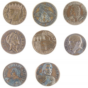 Shire Post Mint Set of Eight Houses, Half-Dragons