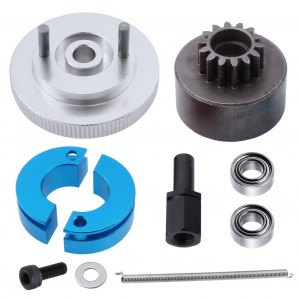 RC 14T Clutch Bell + Shoes with Spring +Flywheel Assembly Kit Set for Redcat Volcano S30 SH-18 VX-18 Nitro Engine Parts