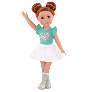 Glitter Girls by Battat - Sparkling with Style Glittery Top and Skirt Regular Outfit - 14" Doll Clothes and Accessories Toys