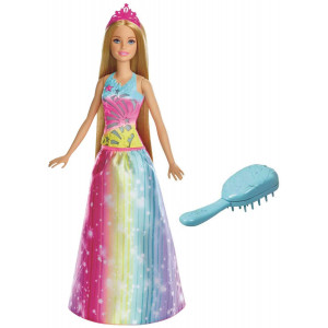 Barbie Dreamtopia Rainbow Cove Brush n Sparkle Princess, Blonde