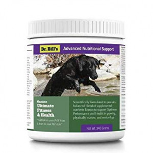 Dr. Bill's Canine Ultimate Fitness and Health Pet Supplement - Complete Multivitamin for Dogs, Including CoQ10, Vitamins A, D, E, K, B Vitamins, Omega 3, Biotin, Collagen, Enzyme Blend
