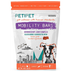 PETIPET Joint Supplement for Dogs - Glucosamine Chondroitin and MSM: Mobility for Arthritis, Hip and Inflammation for Dog Pain Relief