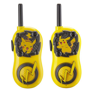 Pokemon Pikachu FRS Walkie Talkies for Kids Long Range Static Free Kid Friendly Easy to Use 2 Way Walkie Talkies