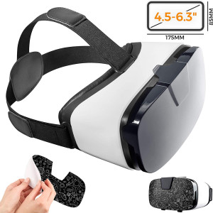 digib Virtual Reality Goggles for iPhone and Android Phones | 3D Virtual Glasses | AR/VR Headset Perfect Work with Max Size Smartphones | Eye-Safe Adjustable HD Quality Lenses