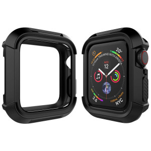 Mostof for Apple Watch Case Series 4 44mm, Lightweight Flexible Full Protective Cover Soft Anti-Scratch Bumper Case Screen Protector 44mm Compatible with 2018 New iWatch Series 4 case (Black)