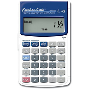 Calculated Industries 8300 KitchenCalc Recipe Conversion and Culinary Math Calculator with Digital Timer for Chefs, Culinary Students, Home Cooks and Bakers | Scale Recipes, Menu Plans, Portion Sizes