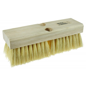 Weiler 44028 Deck Scrub Brush, White Tampico Fill, 10