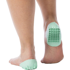 Tuli's Heavy Duty Heel Cups, Green - Pro Heel Cup Shock Absorption and Cushion Inserts for Plantar Fasciitis, Sever's Disease and Heel Pain Relief, Regular