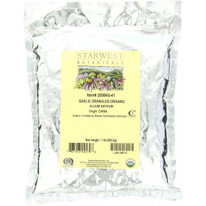 Starwest Botanicals Organic Garlic Granules, 1 Pound Bags