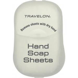 Travelon Hand Soap Toiletry Sheets, 50-Count