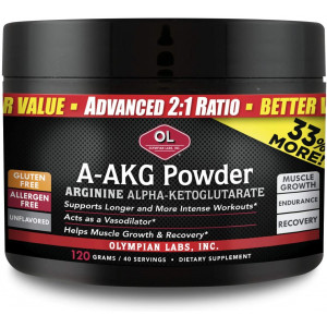 Olympian Labs A-AKG Powder, 30 servings (Single pack)