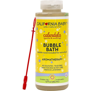 California Baby Calendula Bubble Bath | No Tear | Pure Essential Oils for Bathing | Hot Tubs, or Spa Use | Moisturizing Organic Aloe Vera and Calendula Extract |(13 fl. ounces)