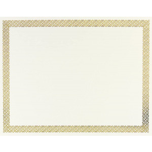Great Papers! Braided Foil Certificate, 8.5 x 11 Inches, 12 Count (936060), Gold