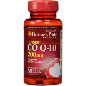 Puritan's Pride Q-Sorb Co Q-10 200 mg-60 Rapid Release Softgels