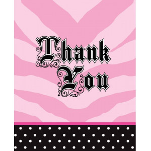 Creative Converting Super Stylish 8 Count Thank You Cards