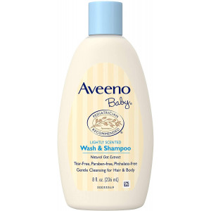Aveeno Baby Wash and Shampoo For Hair and Body, Tear-Free, 8 oz.