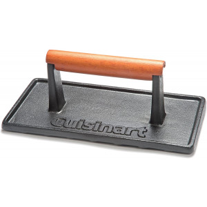 Cuisinart CGPR-221, Cast Iron Grill Press (Wood Handle)