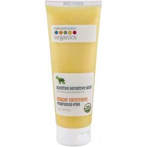 Nature's Baby Organics Diaper Cream, Diaper Rash Cream Soothes Sensitive Skin, 95% Organic Diaper Ointment, 1 Pack
