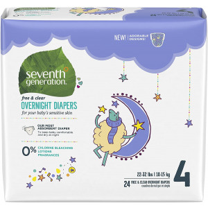 Seventh Generation - Overnight Diapers Stage 4 (22-37 lbs.) - 24 Diaper(s)