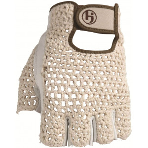 HJ Glove Men's Snow White Original Half Finger Golf Glove