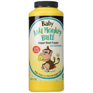 Baby Anti-Monkey Butt Diaper Rash Powder, 6oz. Bottle - 3 Pack